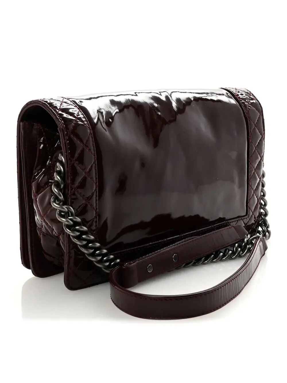 Chanel Patent New Medium Boy Reverso #261008C19B